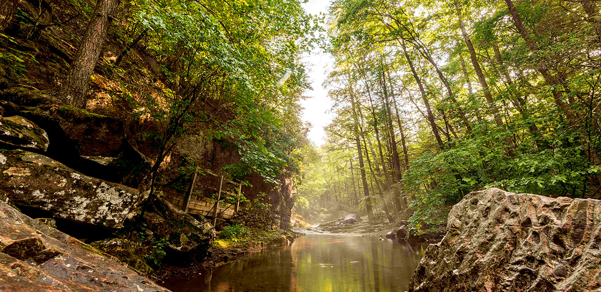 Riven Rock Park stream view