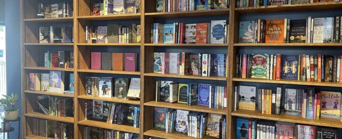 Cooks on book shelves