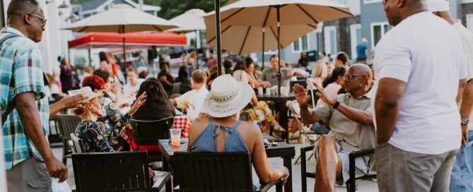 Group of people gathered for Juneteenth event