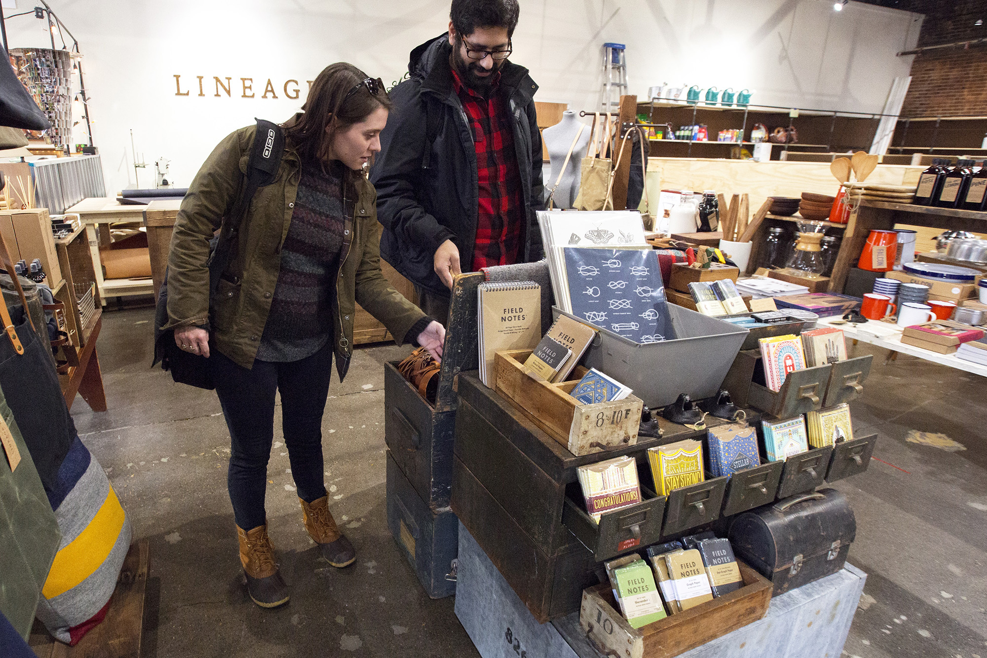 Couple shopping at Agora