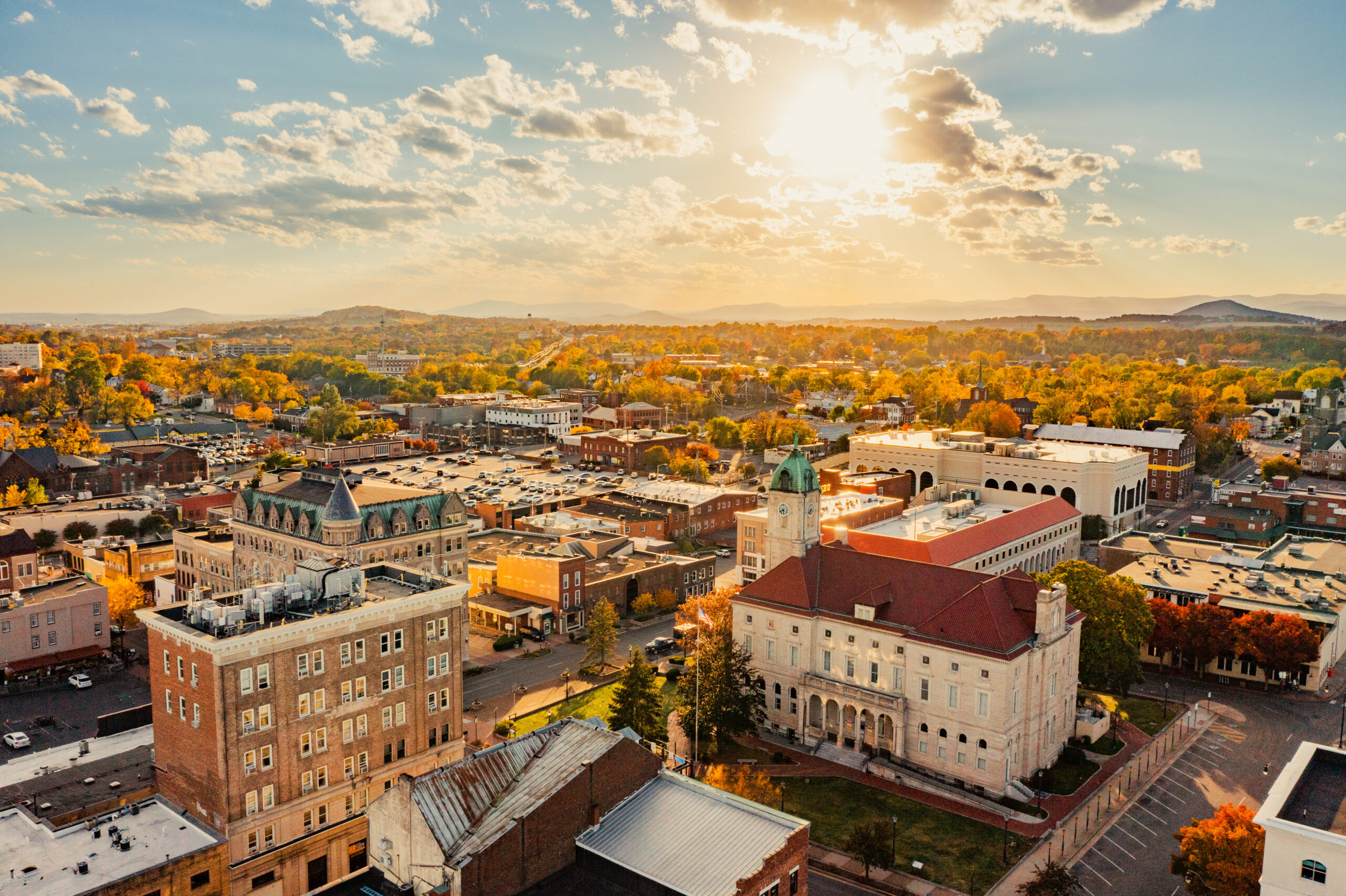 North view of courthouse in Harrisonburg