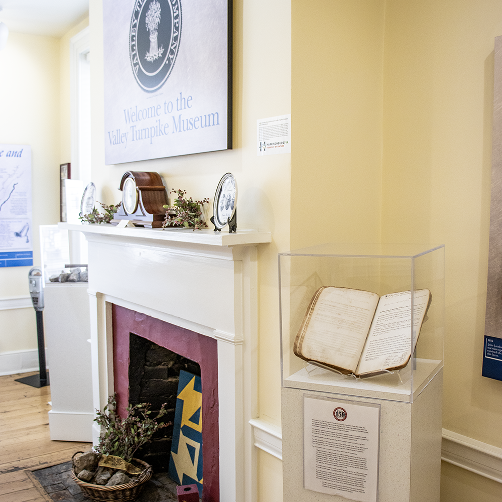 Valley Turnpike Museum Fireplace and mantle