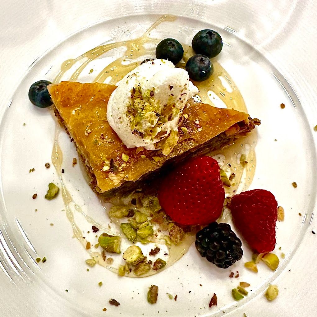 Illyria Restaurant Food plated at Illyria Mediterranean Restaurant