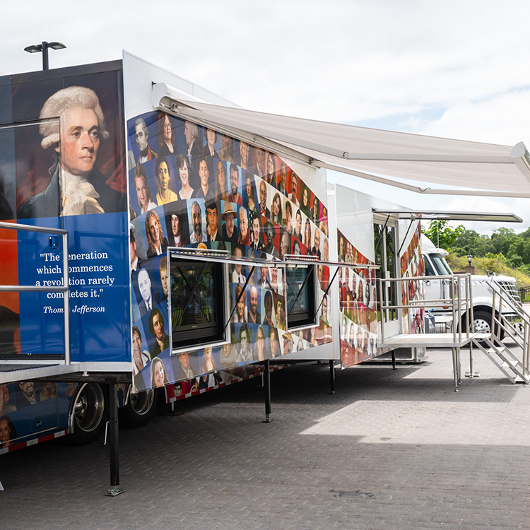 VA250 3_square Outside of the V-A 250 Mobile Museum