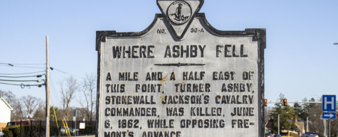 Where Ashby Fell Historical Marker