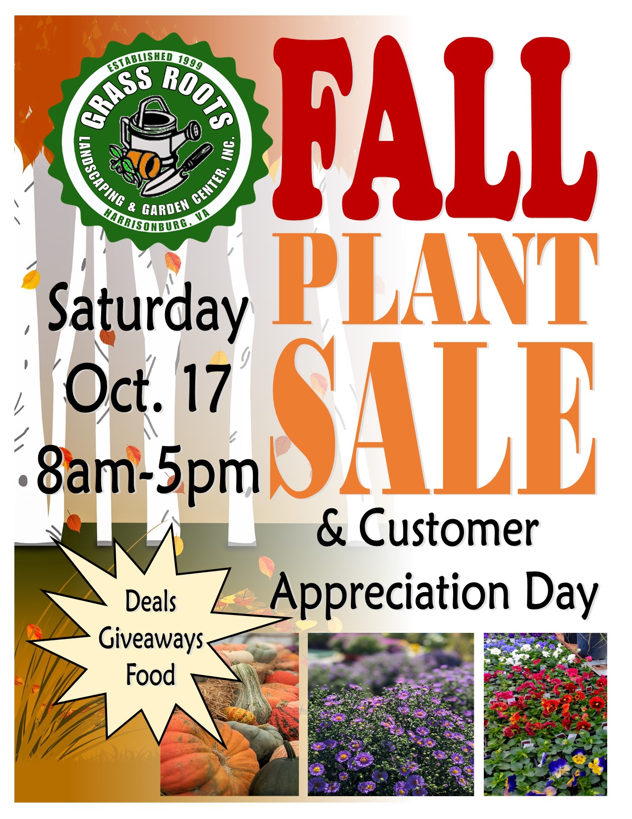 Fall Plant Sale & Customer Appreciation Day